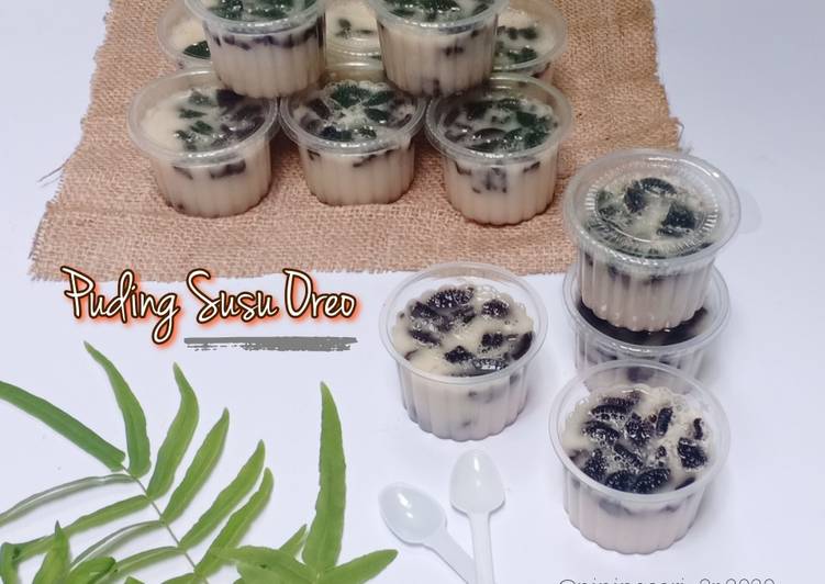 Puding Susu Oreo