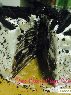 Foto resep Oreo Cheese Crepe Cake (mini)