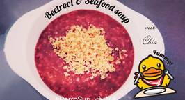 Hình ảnh món Beetroot & Seafood soup - Súp hải sản củ dền