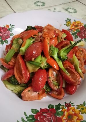 Foto resep Tumis kulit melinjo brokoli
