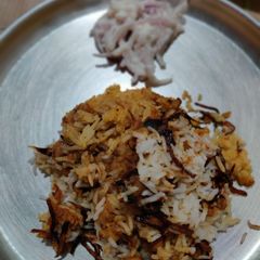 A picture of Chole Biryani.