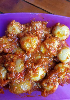 Foto resep Sambel goreng telur puyuh dan bakso