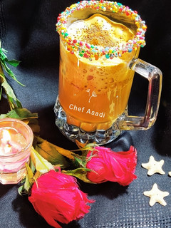 عکسی از دستور کاپوچینو با فوم دالگونا(Cappuccino and Dalgona foam)