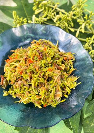 Foto resep Teri Bunga Pepaya