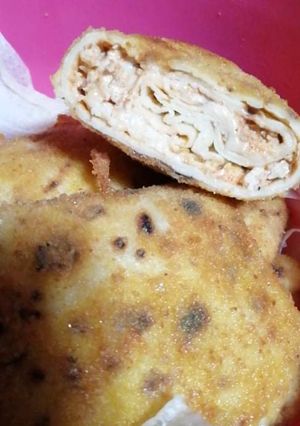 Panírozott húsos palacsinta recept fotója