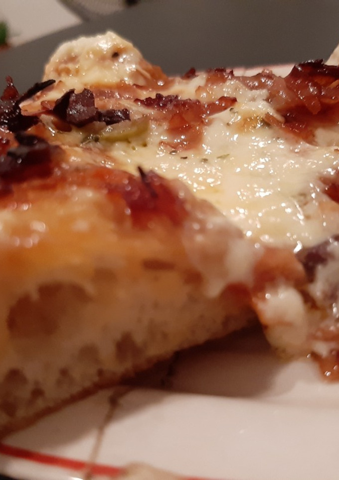 Una foto de Pizza a la sartén, súper fácil y rápida