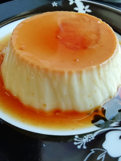 Una foto de Flan de leche condensada