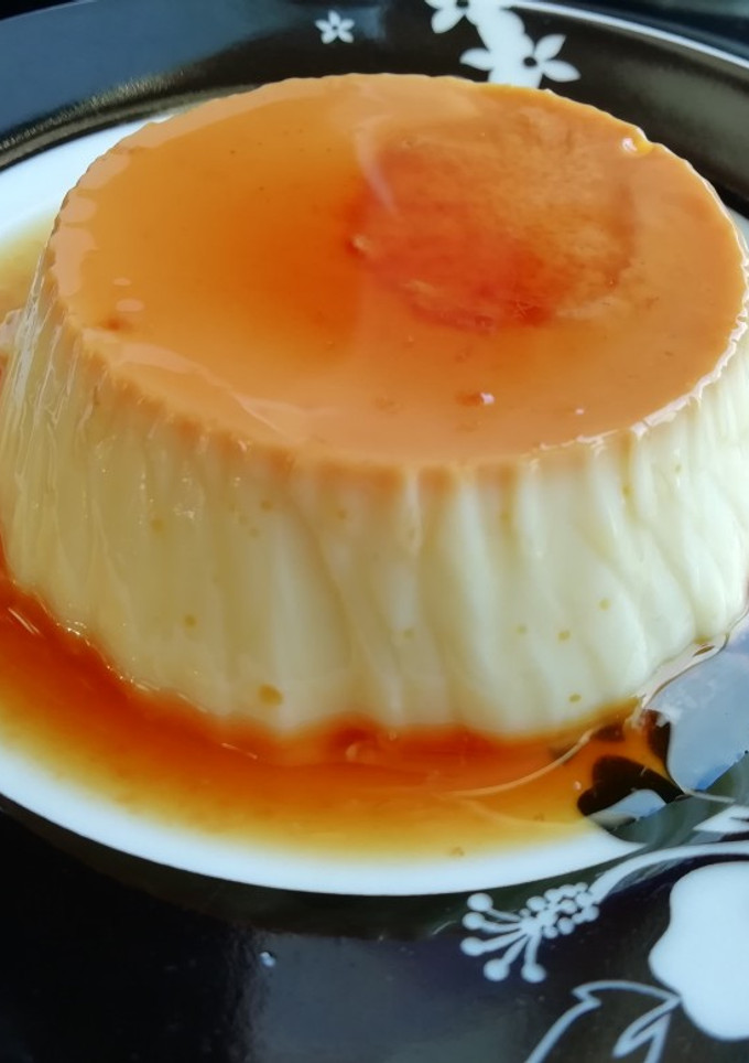 Una foto de Flan de leche condensada
