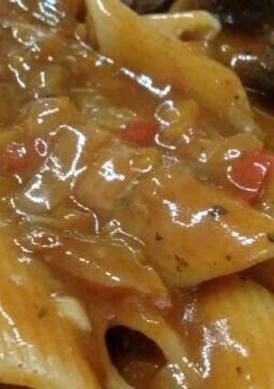 Una foto de Salsa de cerdo al vino tinto