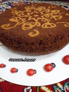 عکسی از دستور کیک طرح دار