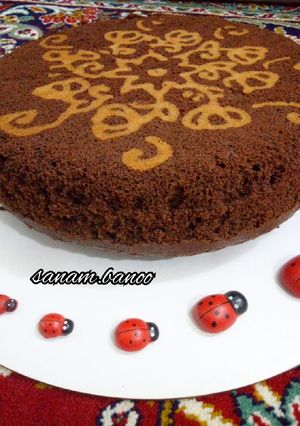 عکسی از دستور کیک طرح دار