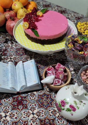 عکسی از دستور موس کیک انار