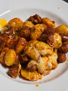 Una foto de Ñoquis con chistorra en Airfryer