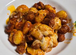 Foto principal de Ñoquis con chistorra en Airfryer