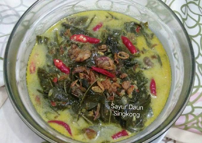 Resep Sayur Daun Singkong, Lezat