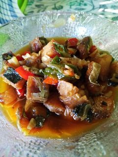 Foto resep Asam Manis Ikan Asin Telang