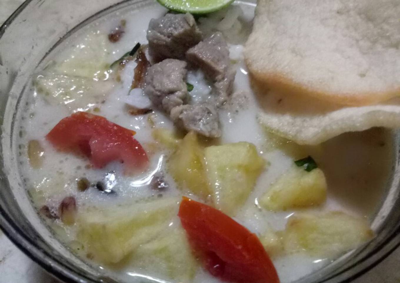 Soto daging enak
