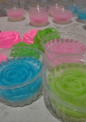 Foto resep R50. Puding mawar kaca