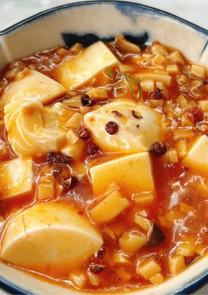 Hình của món Đậu phụ Tứ Xuyên.