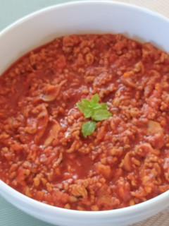 Bolognai mártás gombával #gluténmentes recept fotója
