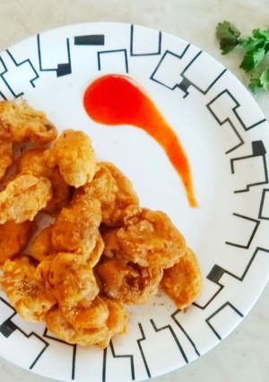 A picture of Mushroom Pakoras.
