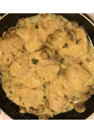 Foto di Scaloppina con latte e funghi 🍄🟫🥛