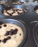 Muffins veganos con chips de chocolate