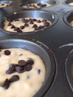 Una foto de Muffins veganos con chips de chocolate