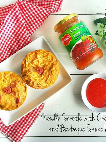 Easy Steps to Make Noodle Schotle with Cheese Cream and Barbeque Sauce the Perfect Makes you drool
