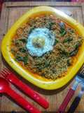 ভেজ চাও উইথ এগ পোচ (Veg Chow With Egg Poach, Recipe in Bengali)