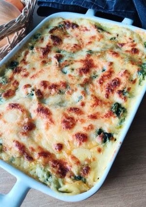 Une photo de Lasagne saumon- épinards