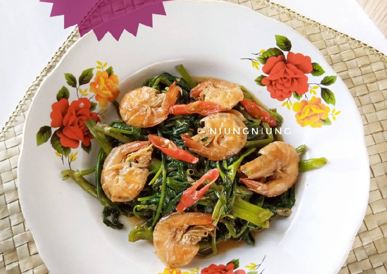 Resep Tumis kangkung udang Anti Gagal