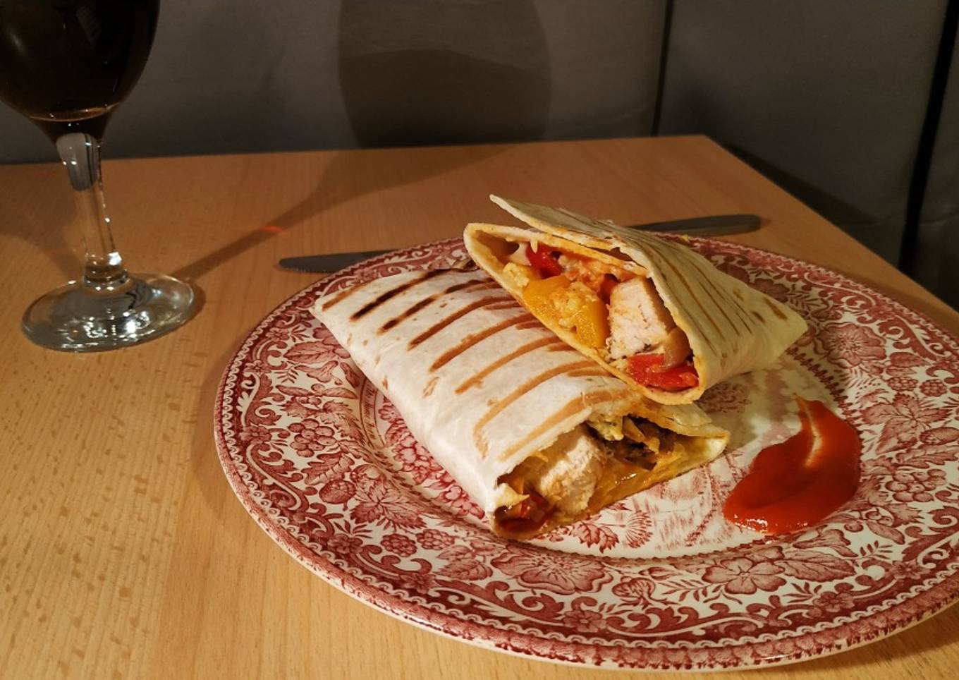 Chicken Fajitas Tortilla Wrap