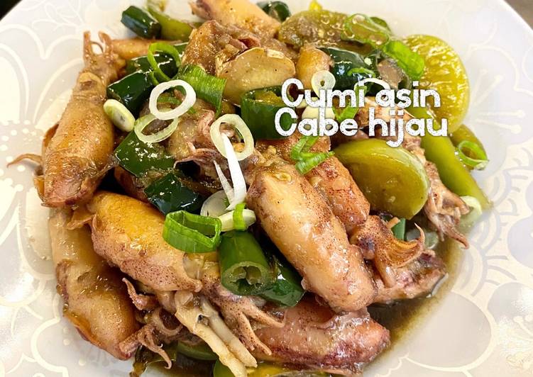 Cumi asin Cabe hijau