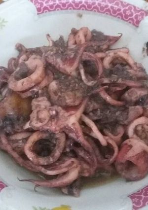 Foto resep Cumi masak hitam