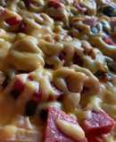 Пицца 🍕 на сковороде из нарезанного лаваша