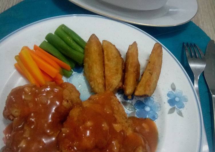 Resep Chicken Steak With Barbeque Sauce Yang Enak