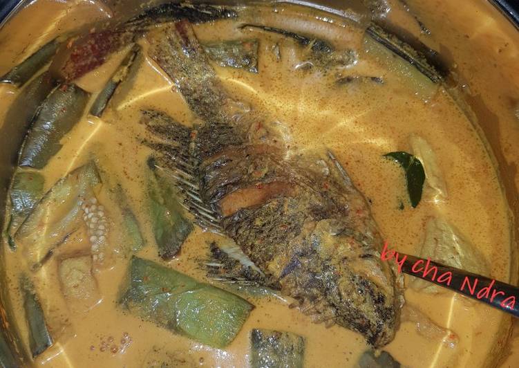 Mangut mujaer+tahu+terong