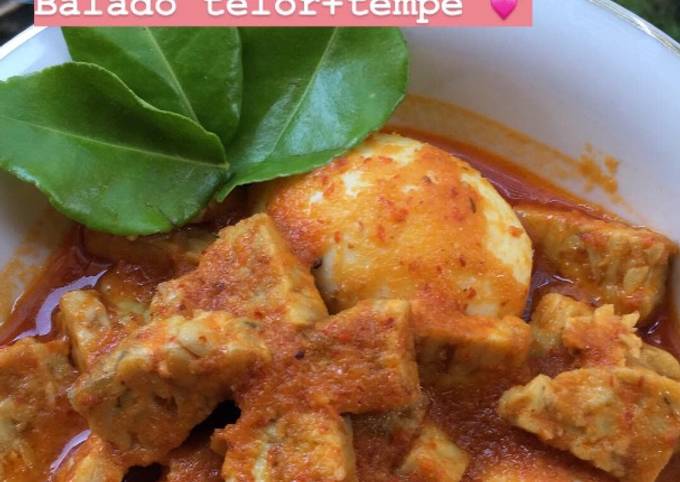 Resep Balado telor dan tempe yang Bikin Ngiler