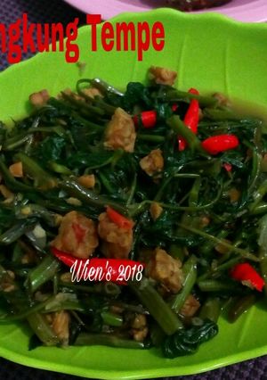 Foto resep Cah Kangkung Tempe