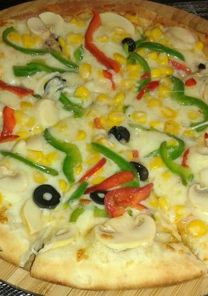 صورة لوصفة بيتزا 🍕
