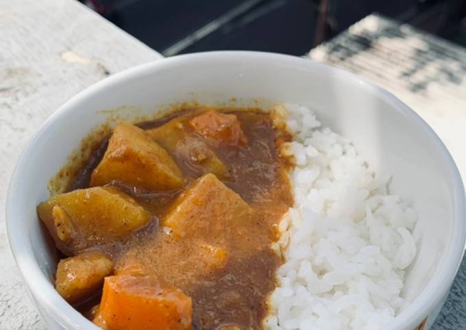 Japanese spicy curry rice (improved) tanpa curry block