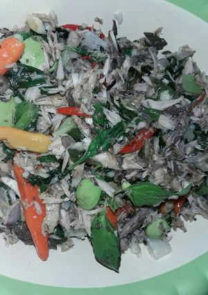Foto resep Suwir pindang tongkol isian nasi bakar