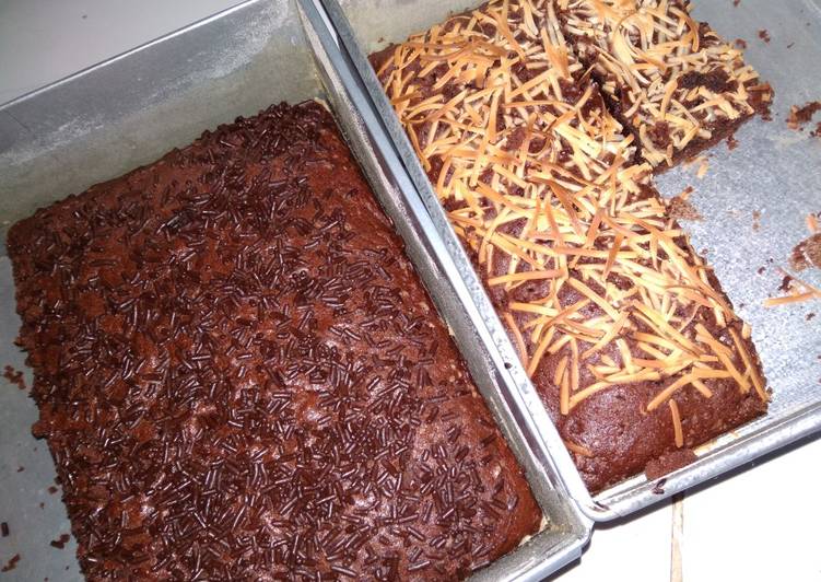6 Resep: Brownies coklat irit no timbangan alias pake sendok ajaH Anti Ribet!