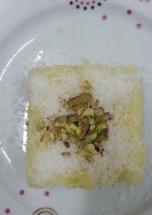 صورة لوصفة بسبوسة جوز الهند