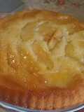 Torta invertida de manzana