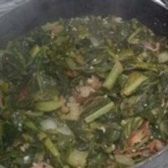 A picture of Slow Cooked Collard Greens.
