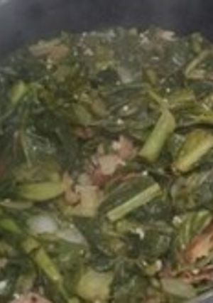 A picture of Slow Cooked Collard Greens.