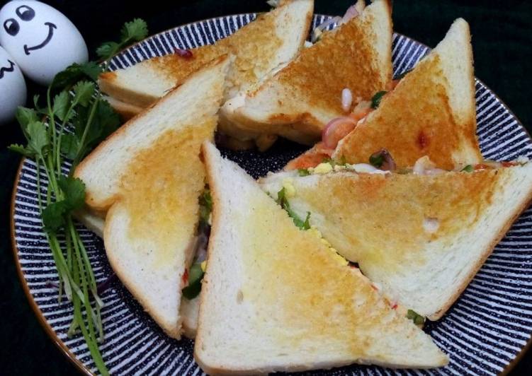 How to Prepare Super Quick Homemade Egg sandwich 🥪