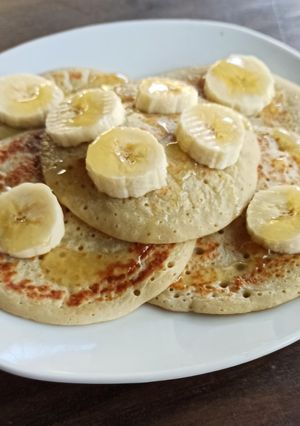 Una foto de Panqueques de banana (tipo hotcakes)